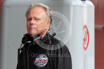 World © Octane Photographic Ltd. Formula 1 - Winter Test 1. Gene Haas - Haas F1 Team (with Daytona 500 champion jacket). Circuit de Barcelona-Catalunya. Tuesday 28th February2017. Digital Ref :1781LB1D8676