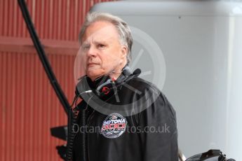 World © Octane Photographic Ltd. Formula 1 - Winter Test 1. Gene Haas - Haas F1 Team (with Daytona 500 champion jacket). Circuit de Barcelona-Catalunya. Tuesday 28th February2017. Digital Ref :1781LB1D8680