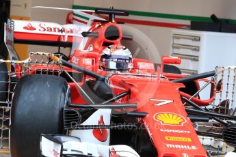 World © Octane Photographic Ltd. Formula 1 - Winter Test 1. Kimi Raikkonen - Scuderia Ferrari SF70H. Circuit de Barcelona-Catalunya. Tuesday 28th February2017. Digital Ref :1781LB1D8705