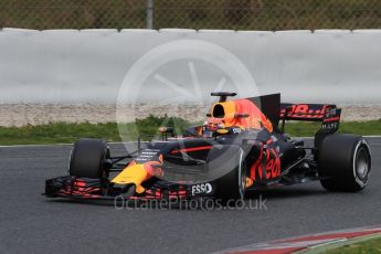 World © Octane Photographic Ltd. Formula 1 - Winter Test 1. Max Verstappen - Red Bull Racing RB13. Circuit de Barcelona-Catalunya. Tuesday 28th February 2017. Digital Ref : 1781LB1D8965