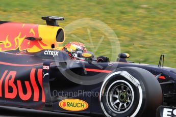 World © Octane Photographic Ltd. Formula 1 - Winter Test 1. Max Verstappen - Red Bull Racing RB13. Circuit de Barcelona-Catalunya. Tuesday 28th February 2017. Digital Ref : 1781LB1D8975