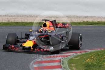 World © Octane Photographic Ltd. Formula 1 - Winter Test 1. Max Verstappen - Red Bull Racing RB13. Circuit de Barcelona-Catalunya. Tuesday 28th February 2017. Digital Ref : 1781LB1D9026