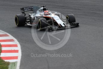 World © Octane Photographic Ltd. Formula 1 - Winter Test 1. Esteban Ocon - Sahara Force India VJM10. Circuit de Barcelona-Catalunya. Tuesday 28th February 2017. Digital Ref :