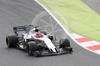 World © Octane Photographic Ltd. Formula 1 - Winter Test 1. Esteban Ocon - Sahara Force India VJM10. Circuit de Barcelona-Catalunya. Tuesday 28th February 2017. Digital Ref :