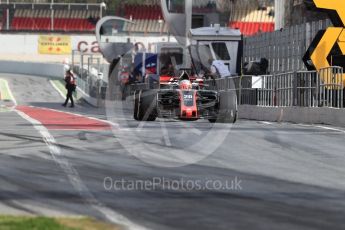 World © Octane Photographic Ltd. Formula 1 - Winter Test 1. Kevin Magnussen - Haas F1 Team VF-17. Circuit de Barcelona-Catalunya. Tuesday 28th February 2017. Digital Ref :