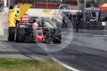 World © Octane Photographic Ltd. Formula 1 - Winter Test 1. Kevin Magnussen - Haas F1 Team VF-17. Circuit de Barcelona-Catalunya. Tuesday 28th February 2017. Digital Ref :