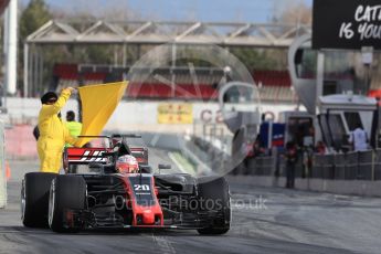 World © Octane Photographic Ltd. Formula 1 - Winter Test 1. Kevin Magnussen - Haas F1 Team VF-17. Circuit de Barcelona-Catalunya. Tuesday 28th February 2017. Digital Ref :