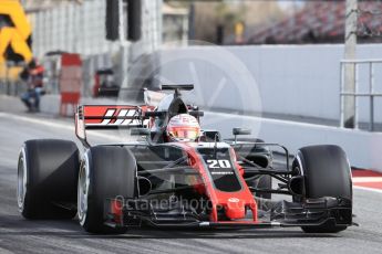 World © Octane Photographic Ltd. Formula 1 - Winter Test 1. Kevin Magnussen - Haas F1 Team VF-17. Circuit de Barcelona-Catalunya. Tuesday 28th February 2017. Digital Ref :