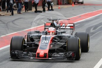 World © Octane Photographic Ltd. Formula 1 - Winter Test 1. Kevin Magnussen - Haas F1 Team VF-17. Circuit de Barcelona-Catalunya. Tuesday 28th February 2017. Digital Ref : 1781LB1D9342