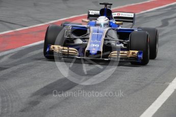 World © Octane Photographic Ltd. Formula 1 - Winter Test 1. Antonio Giovinazzi – Sauber F1 Team C36. Circuit de Barcelona-Catalunya. Tuesday 28th February 2017. Digital Ref : 1781LB1D9365