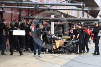 World © Octane Photographic Ltd. Formula 1 - Winter Test 1. Jolyon Palmer - Renault Sport F1 Team R.S.17. Circuit de Barcelona-Catalunya. Tuesday 28th February 2017. Digital Ref : 1781LB1D9381