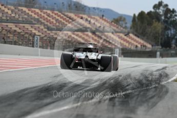 World © Octane Photographic Ltd. Formula 1 - Winter Test 1. Kevin Magnussen - Haas F1 Team VF-17. Circuit de Barcelona-Catalunya. Tuesday 28th February 2017. Digital Ref : 1781LB1D9496