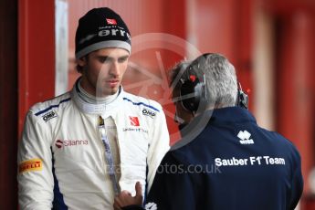 World © Octane Photographic Ltd. Formula 1 - Winter Test 1. Antonio Giovinazzi – Sauber F1 Team. Circuit de Barcelona-Catalunya. Tuesday 28th February 2017. Digital Ref : 1781LB1D9533