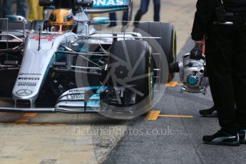 World © Octane Photographic Ltd. Formula 1 - Winter Test 1. Lewis Hamilton - Mercedes AMG Petronas F1 W08 EQ Energy+. Circuit de Barcelona-Catalunya. Tuesday 28th February2017. Digital Ref :1781LB5D8011