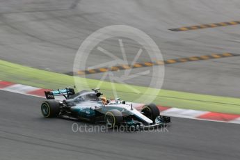 World © Octane Photographic Ltd. Formula 1 - Winter Test 1. Lewis Hamilton - Mercedes AMG Petronas F1 W08 EQ Energy+. Circuit de Barcelona-Catalunya. Tuesday 28th February 2017. Digital Ref :