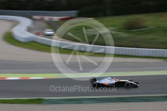 World © Octane Photographic Ltd. Formula 1 - Winter Test 1. Esteban Ocon - Sahara Force India VJM10. Circuit de Barcelona-Catalunya. Tuesday 28th February 2017. Digital Ref :