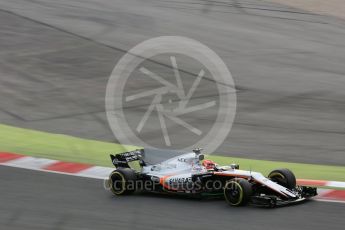 World © Octane Photographic Ltd. Formula 1 - Winter Test 1. Esteban Ocon - Sahara Force India VJM10. Circuit de Barcelona-Catalunya. Tuesday 28th February 2017. Digital Ref :