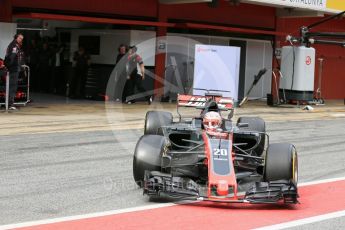 World © Octane Photographic Ltd. Formula 1 - Winter Test 1. Kevin Magnussen - Haas F1 Team VF-17. Circuit de Barcelona-Catalunya. Tuesday 28th February 2017. Digital Ref : 1781LB5D8333