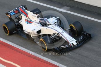 World © Octane Photographic Ltd. Formula 1 - Winter Test 1. Lance Stroll - Williams Martini Racing FW40. Circuit de Barcelona-Catalunya. Wednesday 1st March 2017. Digital Ref : 1782CB1D4264
