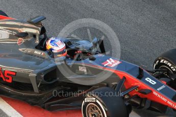 World © Octane Photographic Ltd. Formula 1 - Winter Test 1. Romain Grosjean - Haas F1 Team VF-17. Circuit de Barcelona-Catalunya. Wednesday 1st March 2017. Digital Ref : 1782CB1D4354