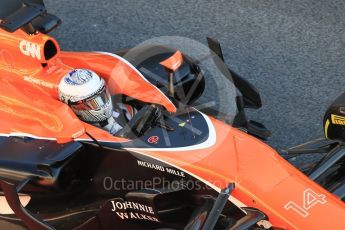 World © Octane Photographic Ltd. Formula 1 - Winter Test 1. Fernando Alonso - McLaren Honda MCL32. Circuit de Barcelona-Catalunya. Wednesday 1st March 2017. Digital Ref :1782CB1D4373