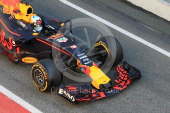 World © Octane Photographic Ltd. Formula 1 - Winter Test 1. Daniel Ricciardo - Red Bull Racing RB13. Circuit de Barcelona-Catalunya. Wednesday 1st March 2017. Digital Ref :1782CB1D4393