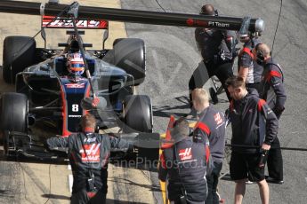 World © Octane Photographic Ltd. Formula 1 - Winter Test 1. Romain Grosjean - Haas F1 Team VF-17. Circuit de Barcelona-Catalunya. Wednesday 1st March 2017. Digital Ref :1782CB1D4423