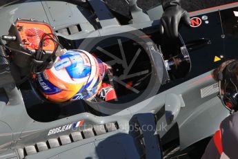 World © Octane Photographic Ltd. Formula 1 - Winter Test 1. Romain Grosjean - Haas F1 Team VF-17. Circuit de Barcelona-Catalunya. Wednesday 1st March 2017. Digital Ref :1782CB1D4437