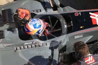 World © Octane Photographic Ltd. Formula 1 - Winter Test 1. Romain Grosjean - Haas F1 Team VF-17. Circuit de Barcelona-Catalunya. Wednesday 1st March 2017. Digital Ref :1782CB1D4446