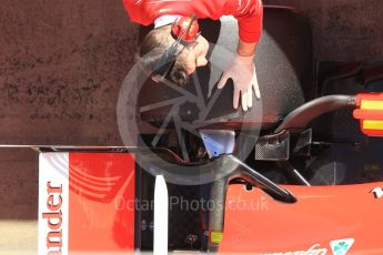 World © Octane Photographic Ltd. Formula 1 - Winter Test 1. Sebastian Vettel - Scuderia Ferrari SF70H. Circuit de Barcelona-Catalunya. Wednesday 1st March 2017. Digital Ref :1782CB1D4494