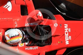 World © Octane Photographic Ltd. Formula 1 - Winter Test 1. Sebastian Vettel - Scuderia Ferrari SF70H. Circuit de Barcelona-Catalunya. Wednesday 1st March 2017. Digital Ref :1782CB1D4499