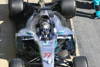 World © Octane Photographic Ltd. Formula 1 - Winter Test 1. Valtteri Bottas - Mercedes AMG Petronas F1 W08 EQ Energy+. Circuit de Barcelona-Catalunya. Wednesday 1st March 2017. Digital Ref :1782CB1D4507