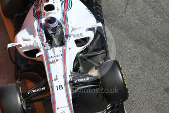 World © Octane Photographic Ltd. Formula 1 - Winter Test 1. Lance Stroll - Williams Martini Racing FW40. Circuit de Barcelona-Catalunya. Wednesday 1st March 2017. Digital Ref :1782CB1D4529