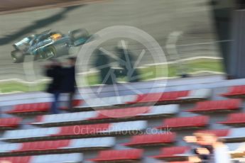 World © Octane Photographic Ltd. Formula 1 - Winter Test 1. Lewis Hamilton - Mercedes AMG Petronas F1 W08 EQ Energy+. Circuit de Barcelona-Catalunya. Wednesday 1st March 2017. Digital Ref : 1782CB1D4612