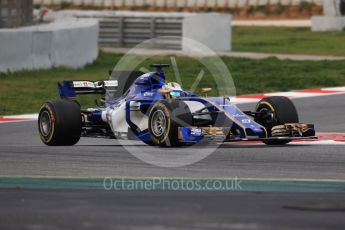 World © Octane Photographic Ltd. Formula 1 - Winter Test 1. Marcus Ericsson – Sauber F1 Team C36. Circuit de Barcelona-Catalunya. Wednesday 1st March 2017. Digital Ref :1782CB1D7856