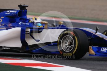 World © Octane Photographic Ltd. Formula 1 - Winter Test 1. Marcus Ericsson – Sauber F1 Team C36. Circuit de Barcelona-Catalunya. Wednesday 1st March 2017. Digital Ref :1782CB1D7861