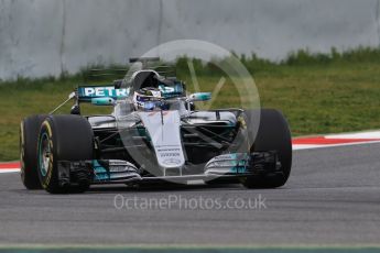 World © Octane Photographic Ltd. Formula 1 - Winter Test 1. Valtteri Bottas - Mercedes AMG Petronas F1 W08 EQ Energy+. Circuit de Barcelona-Catalunya. Wednesday 1st March 2017. Digital Ref :1782CB1D7896