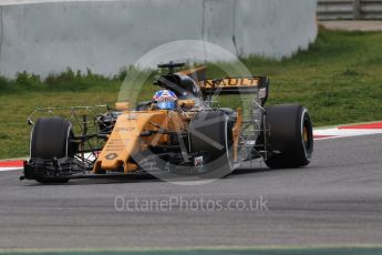 World © Octane Photographic Ltd. Formula 1 - Winter Test 1. Jolyon Palmer - Renault Sport F1 Team R.S.17. Circuit de Barcelona-Catalunya. Wednesday 1st March 2017. Digital Ref :1782CB1D8034