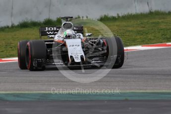 World © Octane Photographic Ltd. Formula 1 - Winter Test 1. Alfonso Celis - Sahara Force India VJM10. Circuit de Barcelona-Catalunya. Wednesday 1st March 2017. Digital Ref :1782CB1D8091