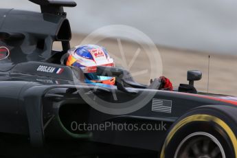 World © Octane Photographic Ltd. Formula 1 - Winter Test 1. Romain Grosjean - Haas F1 Team VF-17. Circuit de Barcelona-Catalunya. Wednesday 1st March 2017. Digital Ref :1782CB1D8124