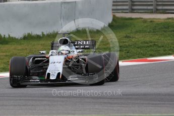 World © Octane Photographic Ltd. Formula 1 - Winter Test 1. Alfonso Celis - Sahara Force India VJM10. Circuit de Barcelona-Catalunya. Wednesday 1st March 2017. Digital Ref :1782CB1D8170