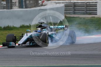 World © Octane Photographic Ltd. Formula 1 - Winter Test 1. Valtteri Bottas - Mercedes AMG Petronas F1 W08 EQ Energy+. Circuit de Barcelona-Catalunya. Wednesday 1st March 2017. Digital Ref :1782CB1D8172