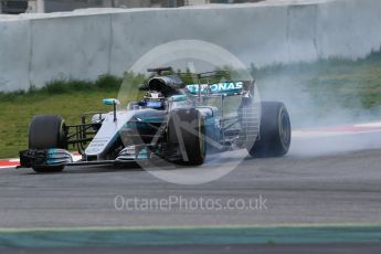 World © Octane Photographic Ltd. Formula 1 - Winter Test 1. Valtteri Bottas - Mercedes AMG Petronas F1 W08 EQ Energy+. Circuit de Barcelona-Catalunya. Wednesday 1st March 2017. Digital Ref :1782CB1D8174