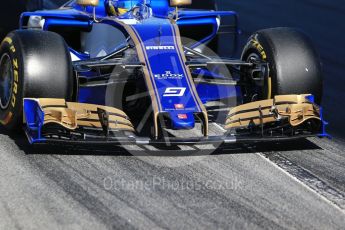 World © Octane Photographic Ltd. Formula 1 - Winter Test 1. Marcus Ericsson – Sauber F1 Team C36. Circuit de Barcelona-Catalunya. Wednesday 1st March 2017. Digital Ref : 1782CB1D8278