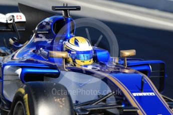 World © Octane Photographic Ltd. Formula 1 - Winter Test 1. Marcus Ericsson – Sauber F1 Team C36. Circuit de Barcelona-Catalunya. Wednesday 1st March 2017. Digital Ref :1782CB1D8288