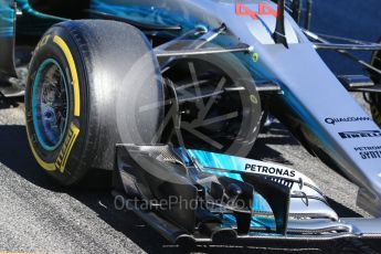 World © Octane Photographic Ltd. Formula 1 - Winter Test 1. Lewis Hamilton - Mercedes AMG Petronas F1 W08 EQ Energy+. Circuit de Barcelona-Catalunya. Wednesday 1st March 2017. Digital Ref :1782CB1D8311