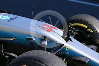 World © Octane Photographic Ltd. Formula 1 - Winter Test 1. Lewis Hamilton - Mercedes AMG Petronas F1 W08 EQ Energy+. Circuit de Barcelona-Catalunya. Wednesday 1st March 2017. Digital Ref :1782CB1D8336