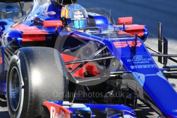 World © Octane Photographic Ltd. Formula 1 - Winter Test 1. Carlos Sainz - Scuderia Toro Rosso STR12. Circuit de Barcelona-Catalunya. Wednesday 1st March 2017. Digital Ref :1782CB1D8398