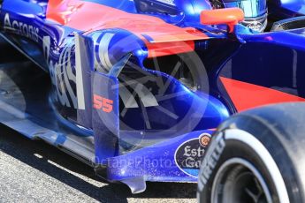 World © Octane Photographic Ltd. Formula 1 - Winter Test 1. Carlos Sainz - Scuderia Toro Rosso STR12. Circuit de Barcelona-Catalunya. Wednesday 1st March 2017. Digital Ref :1782CB1D8418