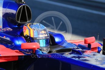 World © Octane Photographic Ltd. Formula 1 - Winter Test 1. Carlos Sainz - Scuderia Toro Rosso STR12. Circuit de Barcelona-Catalunya. Wednesday 1st March 2017. Digital Ref :1782CB1D8427